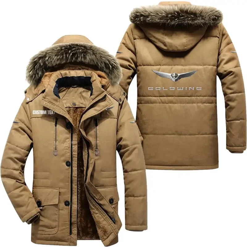 Motorcycles Parka hoodie, Coat with Hood Exclusive Logo For Car Motorcycles Lovers CAR7002082105 - Khaki