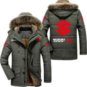 Motorcycles Parka hoodie, Coat with Hood Exclusive Logo For Car Motorcycles Lovers CAR7002082106 - Army Green