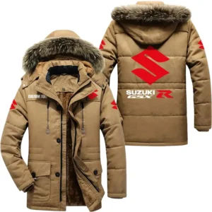 Motorcycles Parka hoodie, Coat with Hood Exclusive Logo For Car Motorcycles Lovers CAR7002082106 - Khaki