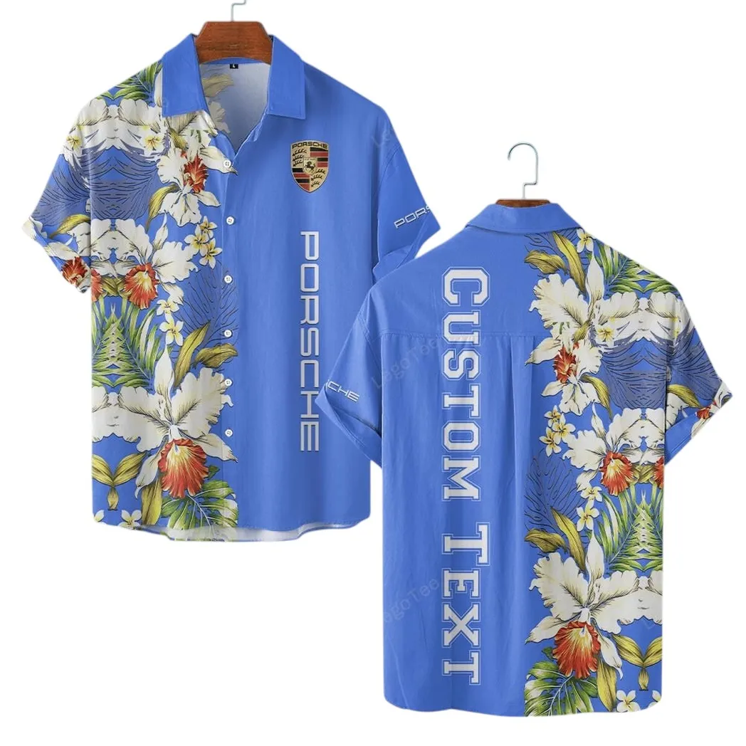 High-Speed Cars Fans Gift Hawaiian Shirt, Button up Shirt All Over Print For High-Speed Cars Lovers CAR1230304010 - Blue