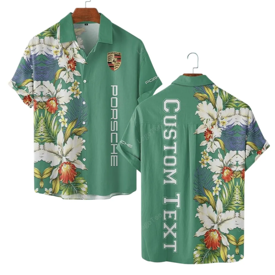 High-Speed Cars Fans Gift Hawaiian Shirt, Button up Shirt All Over Print For High-Speed Cars Lovers CAR1230304010 - Green