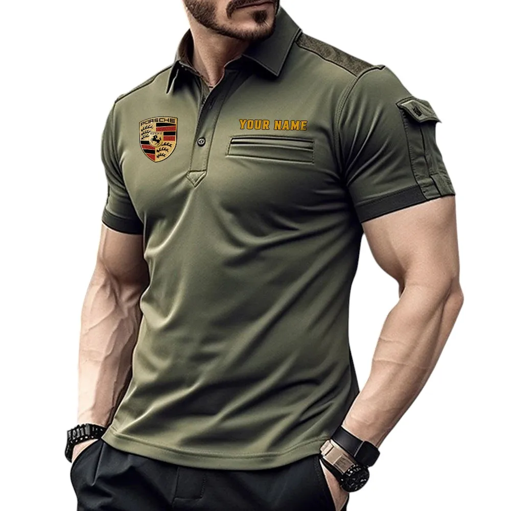 High-Speed Cars Fans Gift Pocket Polo Shirt, Polo Shirt Exclusive Logo For High-Speed Cars Fan, Custom Name CAR445060325020 - Green