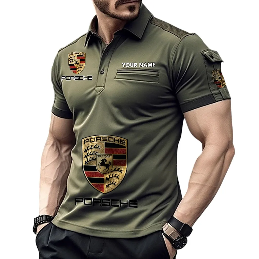 High-Speed Cars Fans Gift Pocket Polo Shirt, Polo Shirt Exclusive Logo For High-Speed Cars Fan, Custom Name CAR450051325341 - Green