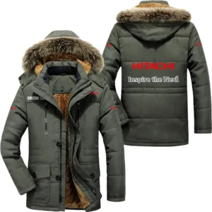 Motor Parka hoodie, Coat with Hood Exclusive Logo For Car Motorcycles Lovers CAR7002082109 - Army Green