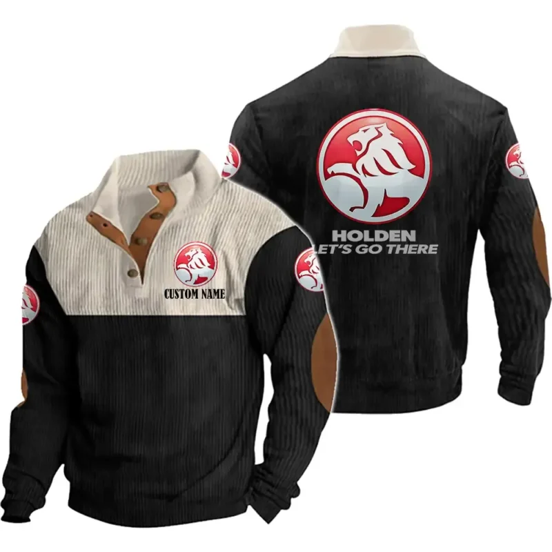 Motors Men's Stand Up Collar Base Shirt, Collar Hoodie Exclusive Logo For Car Motorcycles Fans CAR20012080 - Black