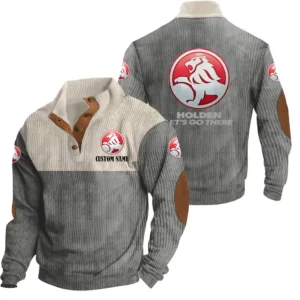 Motors Men's Stand Up Collar Base Shirt, Collar Hoodie Exclusive Logo For Car Motorcycles Fans CAR20012080 - Grey