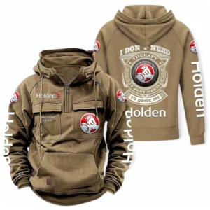 Motors Hoodie Tactical Quarter Zip, Hoodie Exclusive Logo For Car Owners CAR106021525034 - Khaki