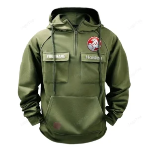 Motors Hoodie Tactical Quarter Zip, Hoodie Exclusive Logo For Motors Lovers - Army Green CAR109021425378-1