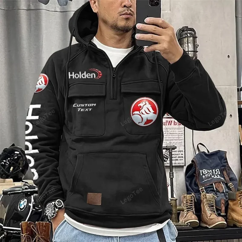 Motors Hoodie Tactical Quarter Zip, Hoodie Exclusive Logo For Motors Lovers - Black CAR96021425724-2 - Image 2