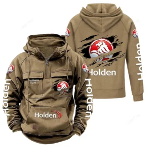 Motors Hoodie Tactical Quarter Zip, Hoodie Exclusive Logo For Motors Lovers - Khaki CAR122021425053-4