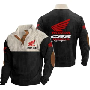 Motors Men's Stand Up Collar Base Shirt, Collar Hoodie Exclusive Logo For Car Motorcycles Fans CAR20012081 - Black