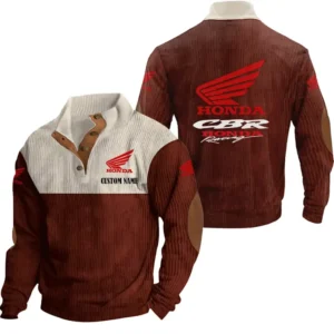 Motors Men's Stand Up Collar Base Shirt, Collar Hoodie Exclusive Logo For Car Motorcycles Fans CAR20012081 - Red