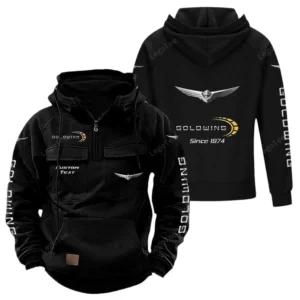 Motors Hoodie Tactical Quarter Zip, Hoodie Exclusive Logo For Motors Lovers - Black CAR96021425731-2