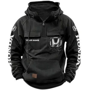 Motors Hoodie Tactical Quarter Zip, Hoodie Exclusive Logo For Motors Lovers CAR164022425155 - Black