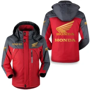 Motorcycle Outdoor Charging Suit, Exclusive Logo Fleece Truckket For Car Fans HFLJ0112312059 - Red