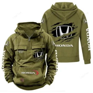 Motors Hoodie Tactical Quarter Zip, Hoodie Exclusive Logo For Motors Lovers - Army Green CAR122021425057-1