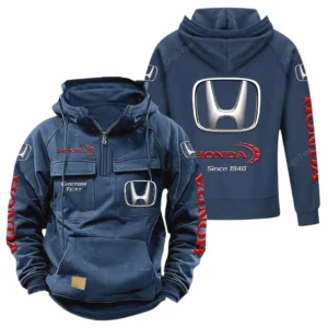 Motors Hoodie Tactical Quarter Zip, Hoodie Exclusive Logo For Motors Lovers - Dark Blue CAR96021425687-3