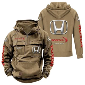 Motors Hoodie Tactical Quarter Zip, Hoodie Exclusive Logo For Motors Lovers - Khaki CAR96021425687-4