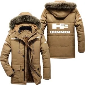 Car Parka hoodie, Coat with Hood Exclusive Logo For Car Motorcycles Lovers CAR7002082115 - Khaki