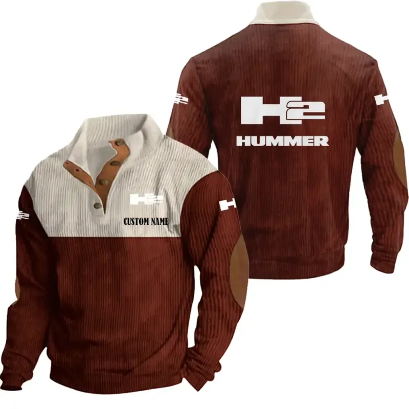 Car Men's Stand Up Collar Base Shirt, Collar Hoodie Exclusive Logo For Car Motorcycles Fans CAR20012085 - Red