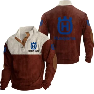 Power Vehicle Men's Stand Up Collar Base Shirt, Collar Hoodie Exclusive Logo For Car Motorcycles Fans CAR20012086 - Red