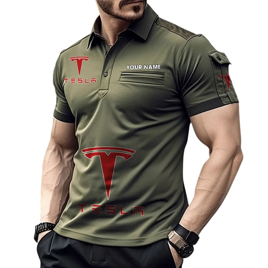 Hypercar Fans Gift Pocket Polo Shirt, Polo Shirt Exclusive Logo For Hypercar Fan, Custom Name CAR450051325395 - Green