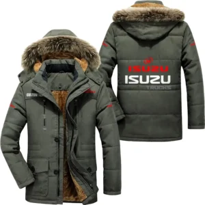 Car Parka hoodie, Coat with Hood Exclusive Logo For Car Motorcycles Lovers CAR7002082119 - Army Green