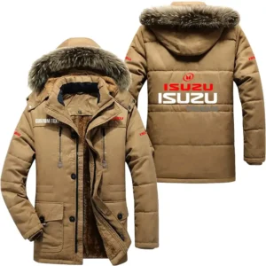 Car Parka hoodie, Coat with Hood Exclusive Logo For Car Motorcycles Lovers CAR7002082119 - Khaki