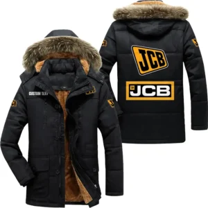 Tractor Parka hoodie, Coat with Hood Exclusive Logo For Car Motorcycles Lovers CAR7002082122 - Black