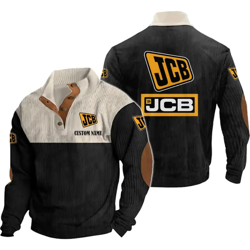 Tractor Men's Stand Up Collar Base Shirt, Collar Hoodie Exclusive Logo For Car Motorcycles Fans CAR20012092 - Black