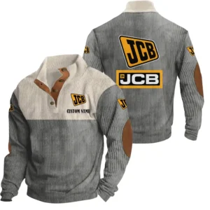 Tractor Men's Stand Up Collar Base Shirt, Collar Hoodie Exclusive Logo For Car Motorcycles Fans CAR20012092 - Grey