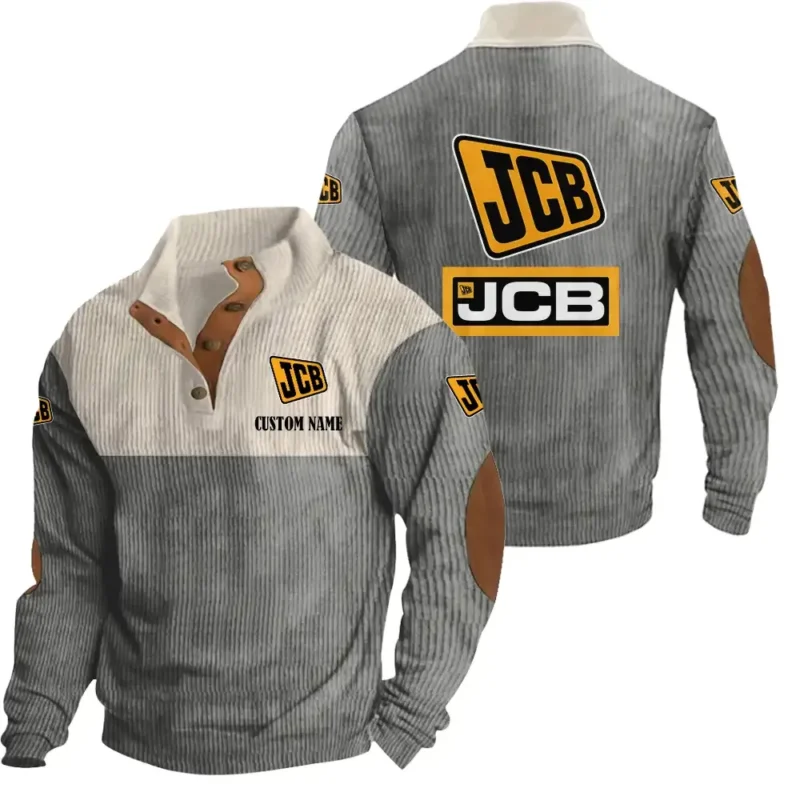 Tractor Men's Stand Up Collar Base Shirt, Collar Hoodie Exclusive Logo For Car Motorcycles Fans CAR20012092 - Grey