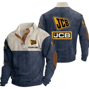 Tractor Men's Stand Up Collar Base Shirt, Collar Hoodie Exclusive Logo For Car Motorcycles Fans CAR20012092 - Navy Blue