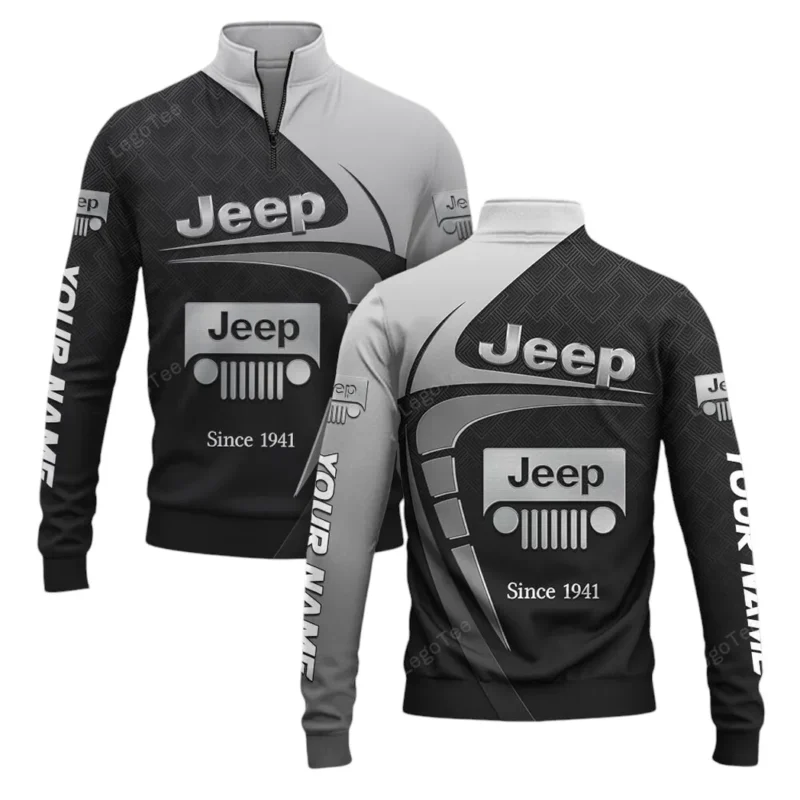 Classic Off-Road Quarter-Zip Sweatshirt, All Over Print Sweatshirt For Classic Off-Road Lovers CAR11603032538