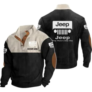 Classic Off-Road Men's Stand Up Collar Base Shirt, Collar Hoodie Exclusive Logo For Car Motorcycles Fans CAR20012093 - Black