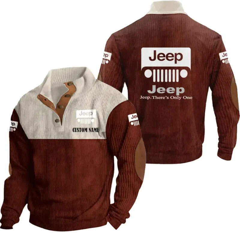 Classic Off-Road Men's Stand Up Collar Base Shirt, Collar Hoodie Exclusive Logo For Car Motorcycles Fans CAR20012093 - Red