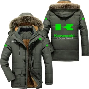 Motorcycles Parka hoodie, Coat with Hood Exclusive Logo For Car Motorcycles Lovers CAR7002082126 - Army Green