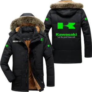 Motorcycles Parka hoodie, Coat with Hood Exclusive Logo For Car Motorcycles Lovers CAR7002082126 - Black