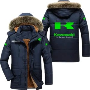 Motorcycles Parka hoodie, Coat with Hood Exclusive Logo For Car Motorcycles Lovers CAR7002082126 - Navy