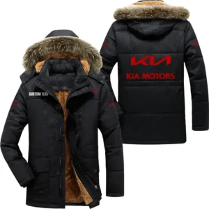 Classic Car Parka hoodie, Coat with Hood Exclusive Logo For Car Motorcycles Lovers CAR7002082128 - Black