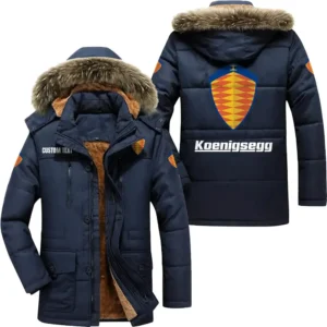 Megacar Parka hoodie, Coat with Hood Exclusive Logo For Car Motorcycles Lovers CAR7002082129 - Navy