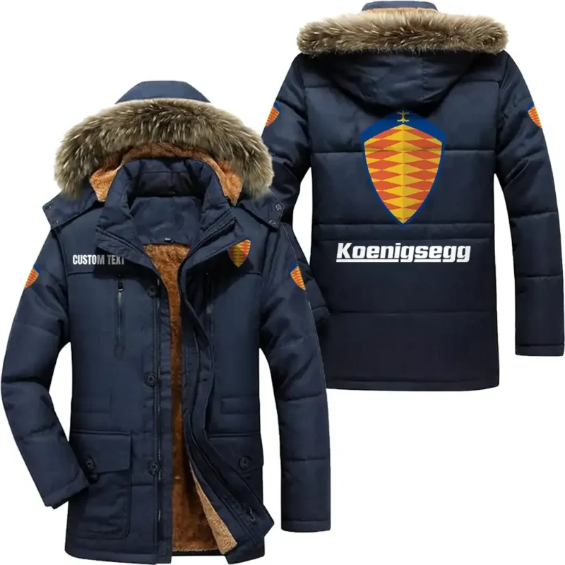 Megacar Parka hoodie, Coat with Hood Exclusive Logo For Car Motorcycles Lovers CAR7002082129 - Navy
