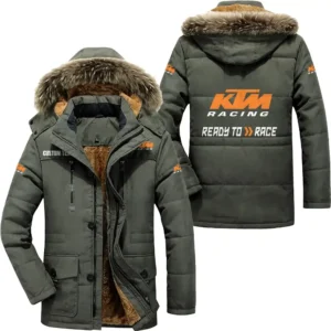 Motorbike Racing Parka hoodie, Coat with Hood Exclusive Logo For Car Motorcycles Lovers CAR7002082131 - Army Green