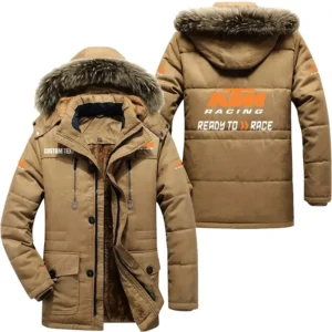 Motorbike Racing Parka hoodie, Coat with Hood Exclusive Logo For Car Motorcycles Lovers CAR7002082131 - Khaki