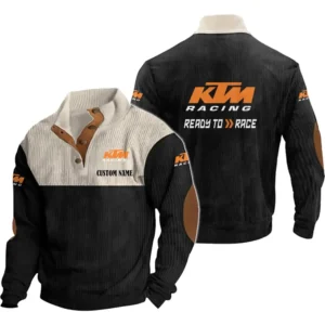 Motorbike Racing Men's Stand Up Collar Base Shirt, Collar Hoodie Exclusive Logo For Car Motorcycles Fans CAR20012098 - Black