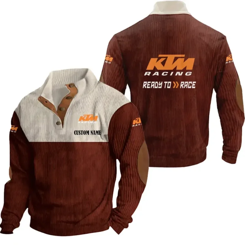 Motorbike Racing Men's Stand Up Collar Base Shirt, Collar Hoodie Exclusive Logo For Car Motorcycles Fans CAR20012098 - Red