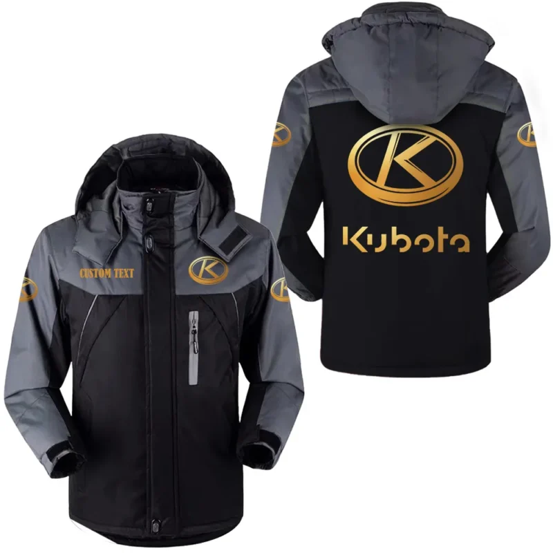 Tractor Outdoor Charging Suit, Exclusive Logo Fleece Truckket For Car Fans HFLJ0112312085 - Black