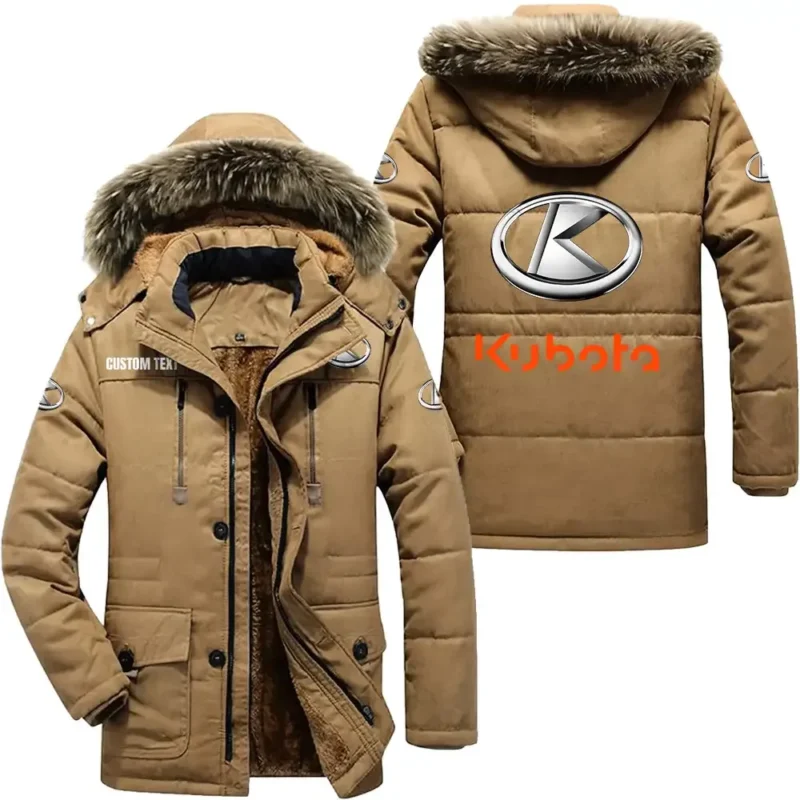 Tractor Parka hoodie, Coat with Hood Exclusive Logo For Car Motorcycles Lovers CAR7002082132 - Khaki