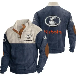 Tractor Men's Stand Up Collar Base Shirt, Collar Hoodie Exclusive Logo For Car Motorcycles Fans CAR20012099 - Navy Blue