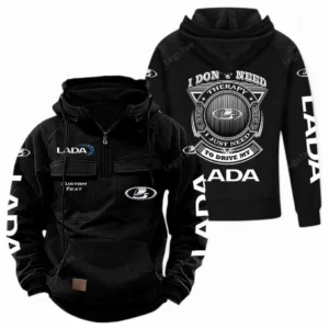 Car Hoodie Tactical Quarter Zip, Hoodie Exclusive Logo For Car Owners CAR106021525078 - Black
